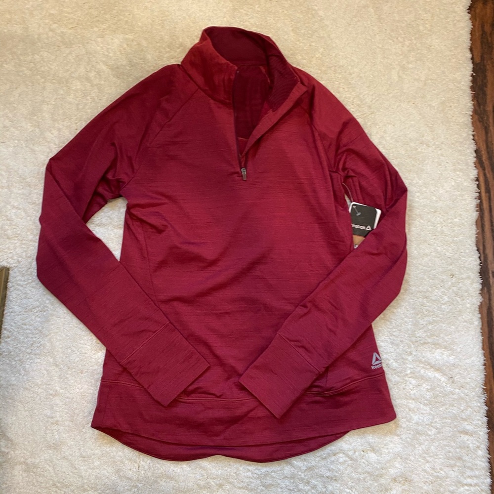 Reebok Maroon Half Zip